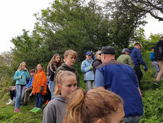 Arbeiten auf dem Hasunger Berg (Foto: Ilona Schmand)